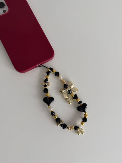 Bow SZN phone charm - gold