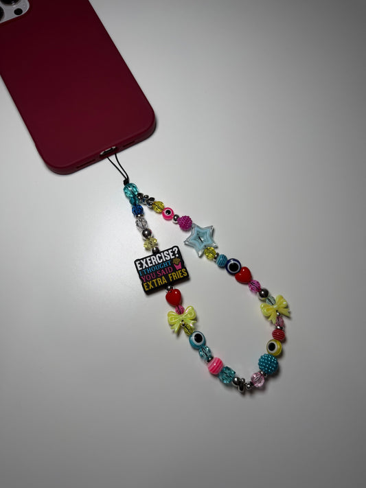 ‘Extra fries’ phone charm