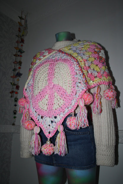 Pom Pom poncho - THE MAGIC LABEL