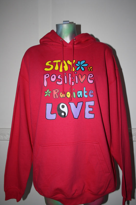 Stay positive hoodie - THE MAGIC LABEL