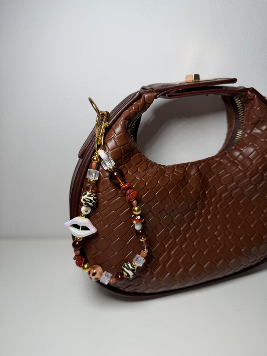 Cat eye Keyring - gold