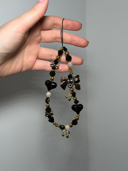 Bow SZN phone charm - gold