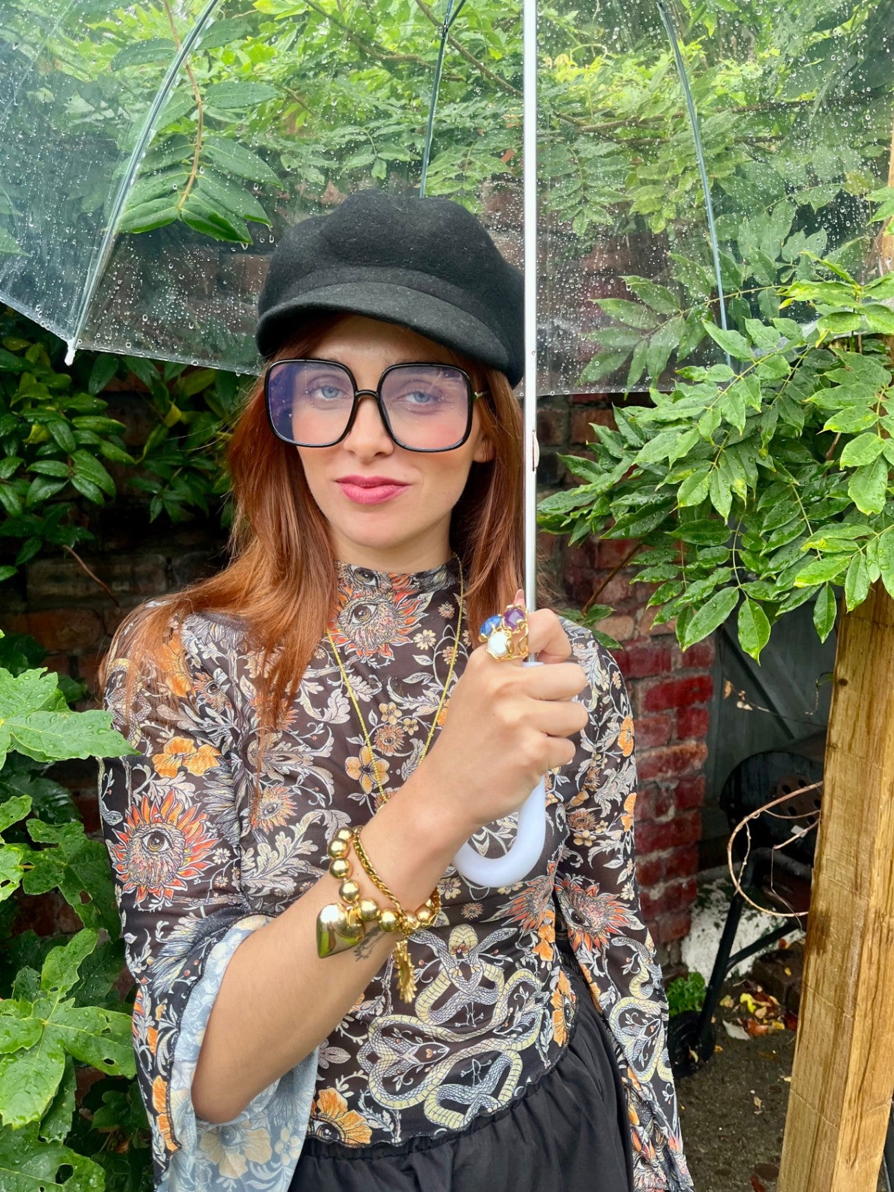 BLACK WOOL BAKER BOY HAT CAP ADJUSTABLE