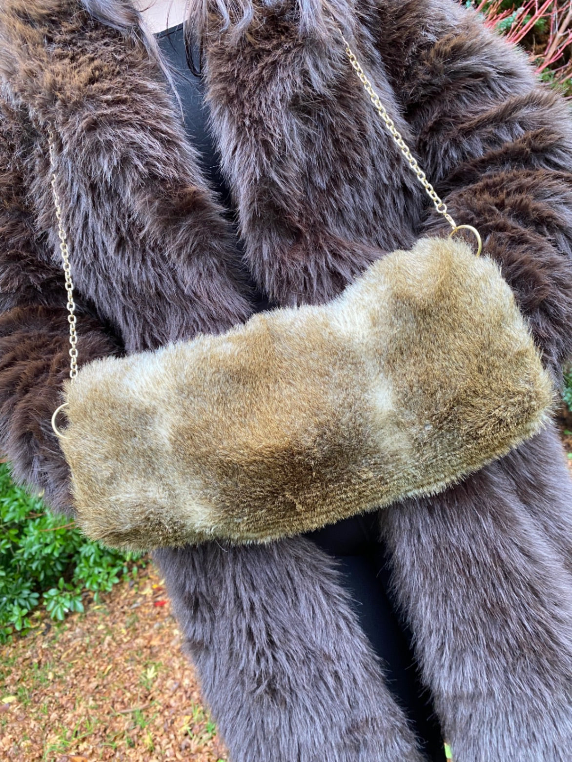 Faux fur fluffy Muff