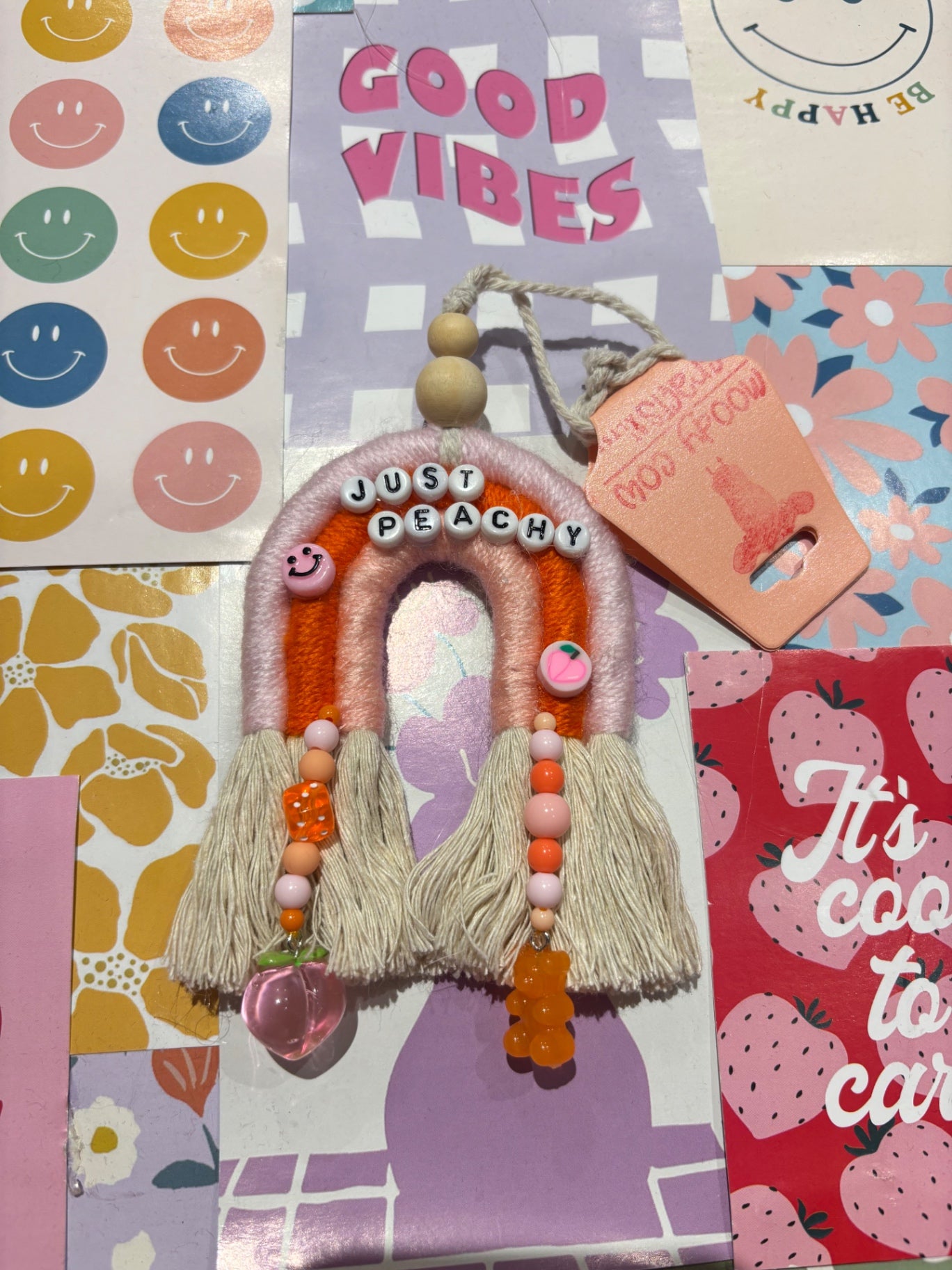 Just Peachy Car Charm