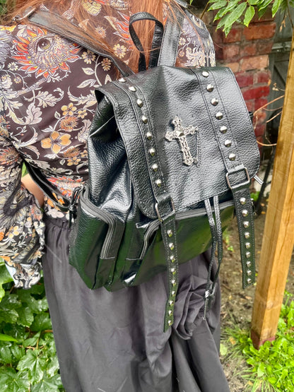 BLACK REBEL CROSS BACKPACK