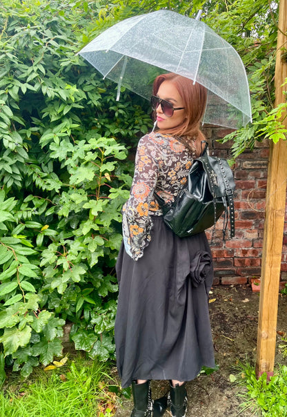 BLACK REBEL CROSS BACKPACK