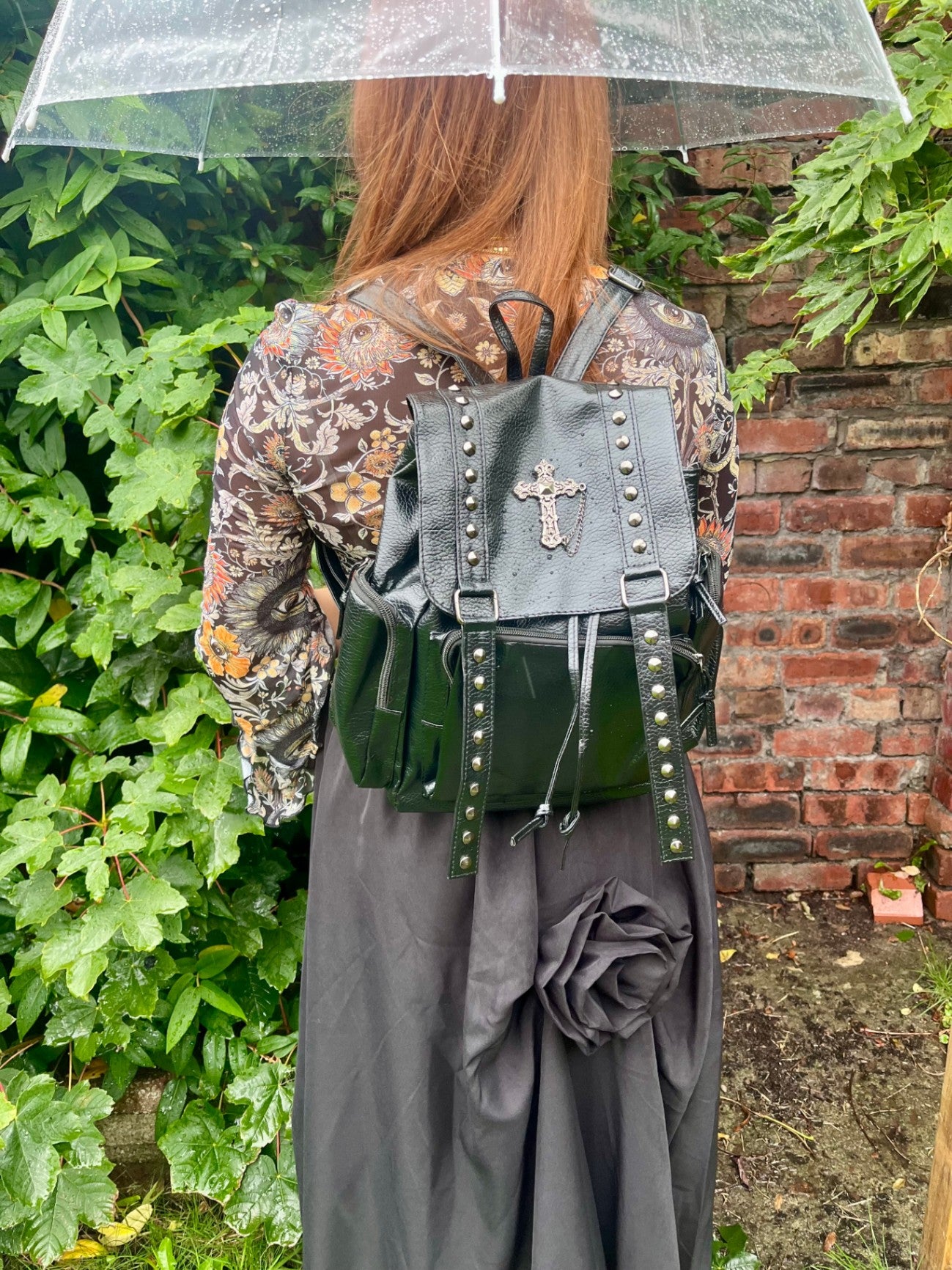 BLACK REBEL CROSS BACKPACK