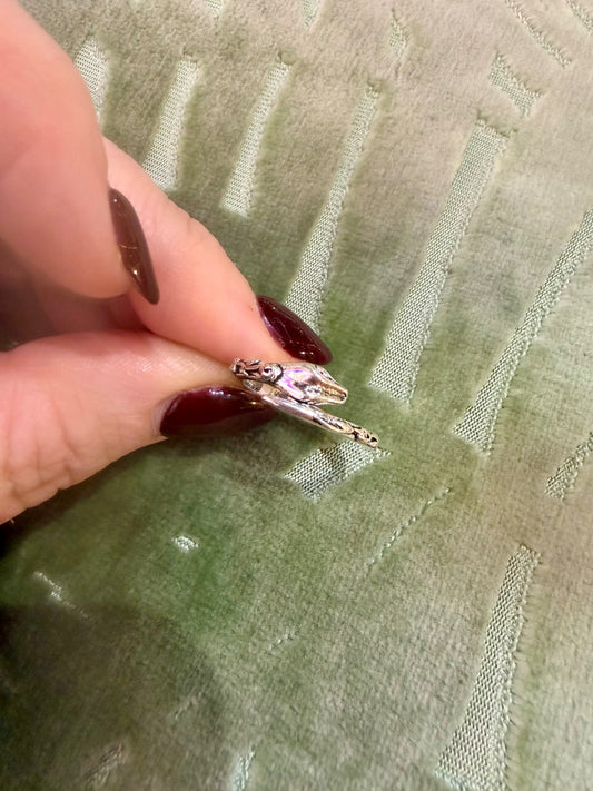 Snake ring silver Stainless steel