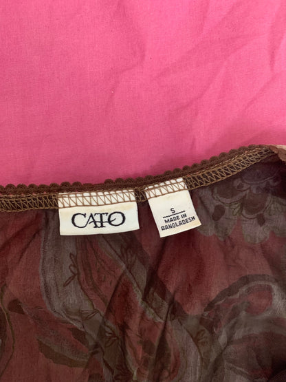 vintage pink & green fairy top 