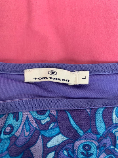 blue & purple paisley skirt 