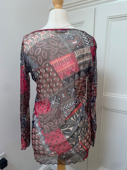 geometric mesh daxon top 