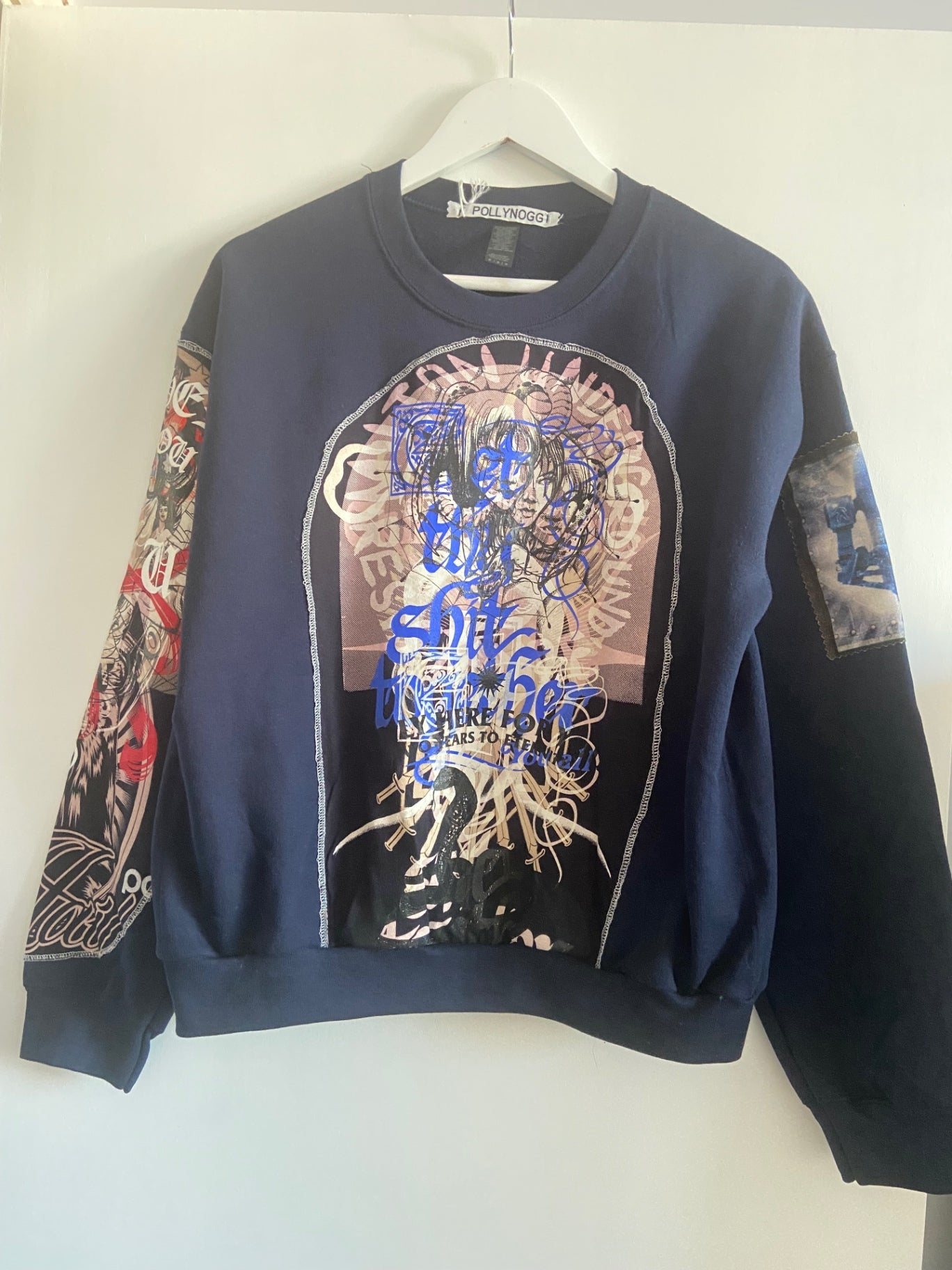 Abstract Navy Sweatshirt