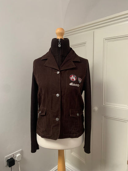 retro brown layer jacket 