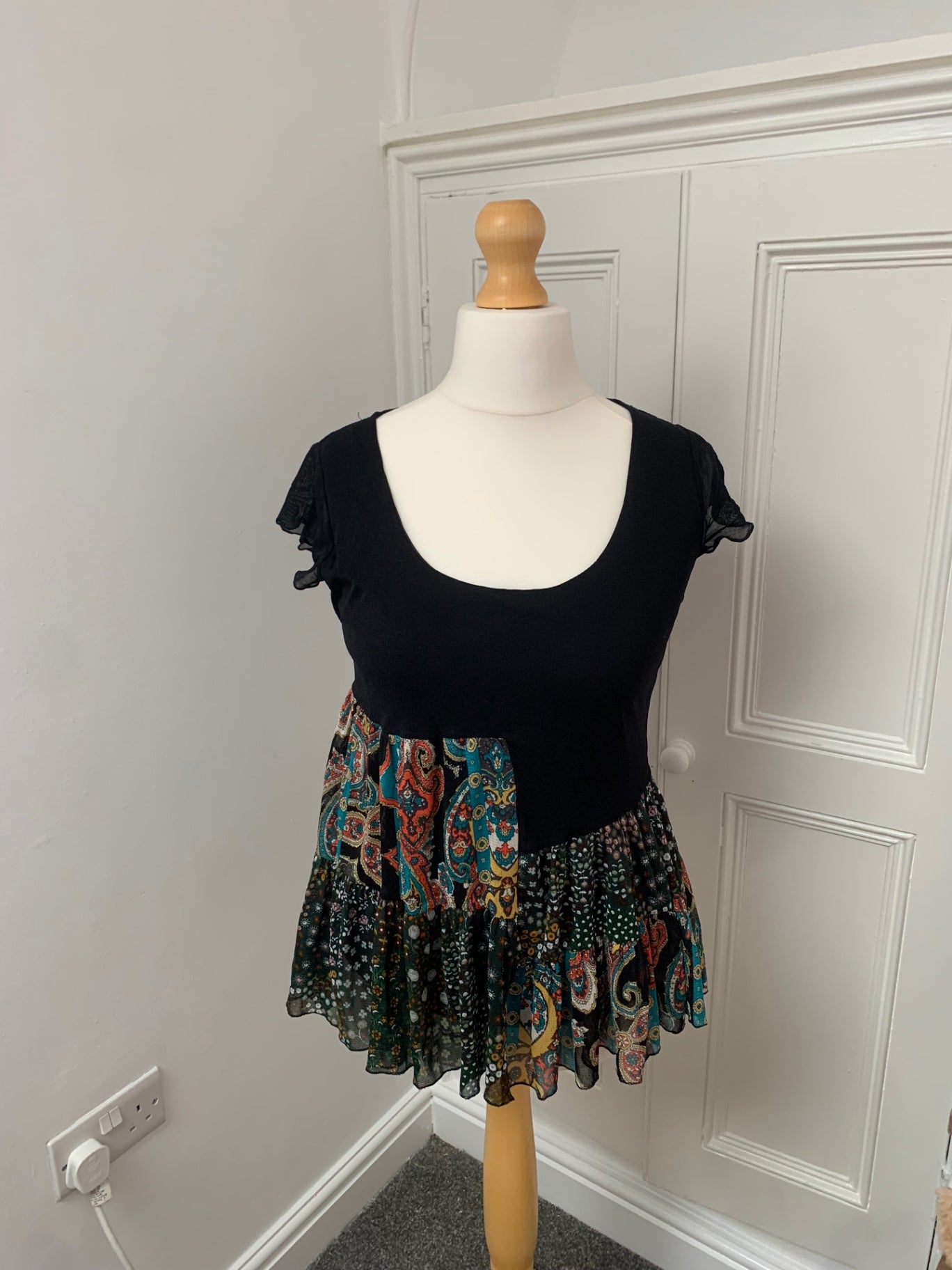 vintage jacqueline riu asymmetric top 