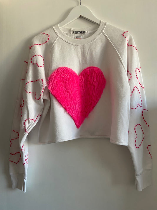 Pink Heart Sweatshirt