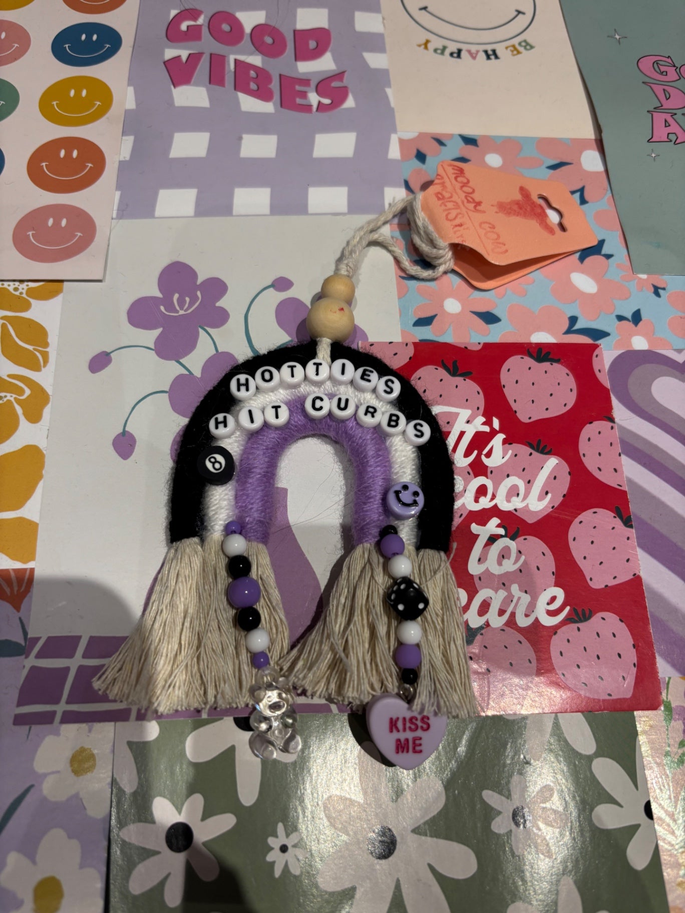 Black Hotties Hit Curbs Car Charm