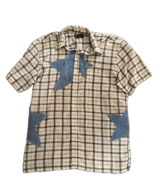 Upcycled shirt with star details 