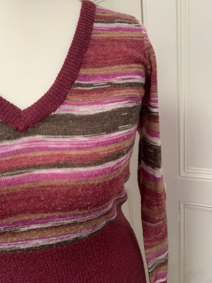 vintage 2000s striped jumper 