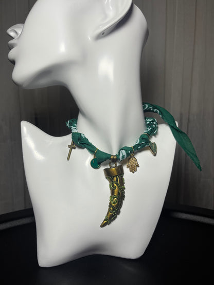 Bandana charm necklace 