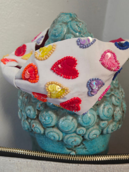 Choose kindness beaded bag and headband