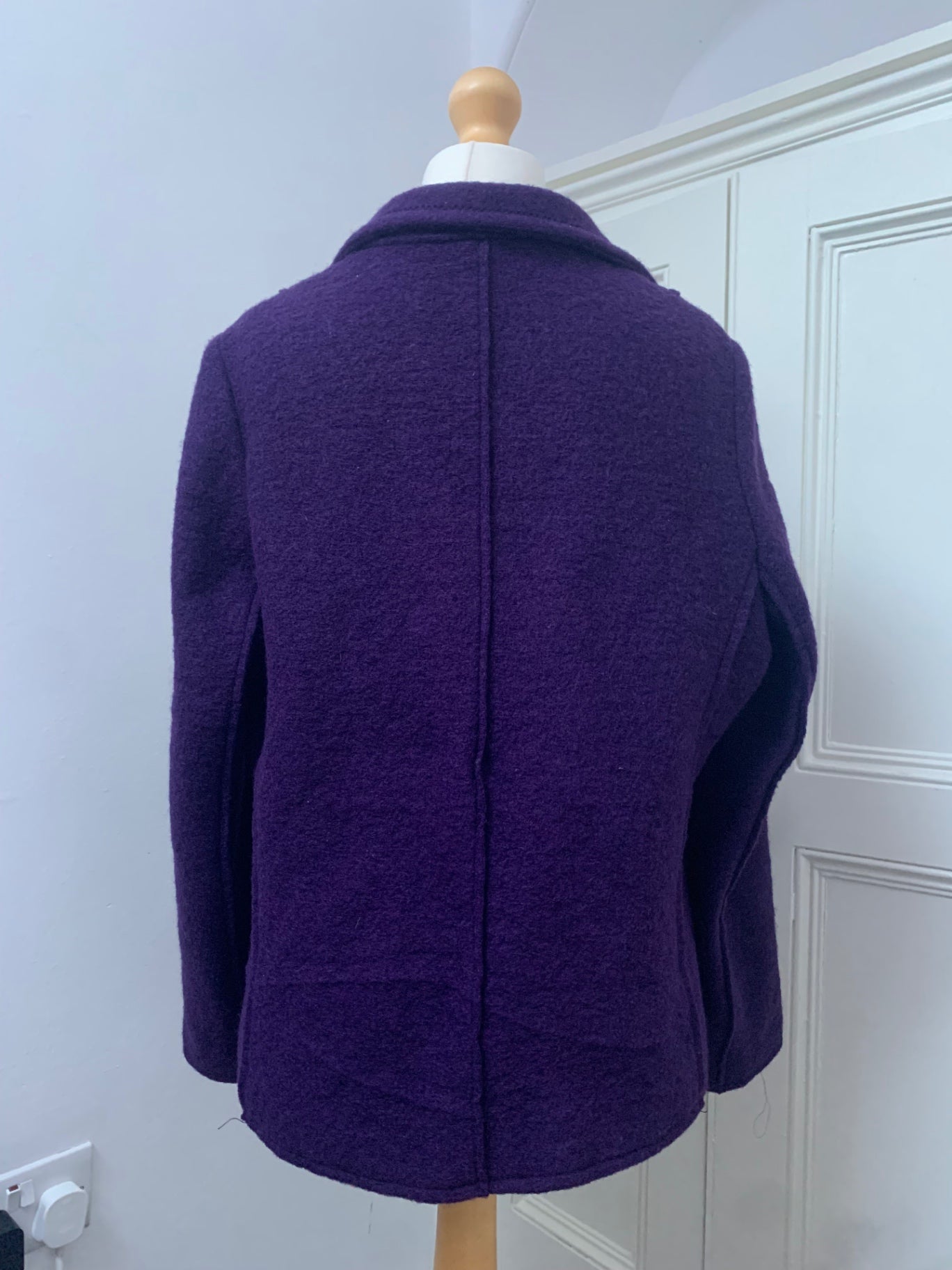 vintage italian purple button jacket 