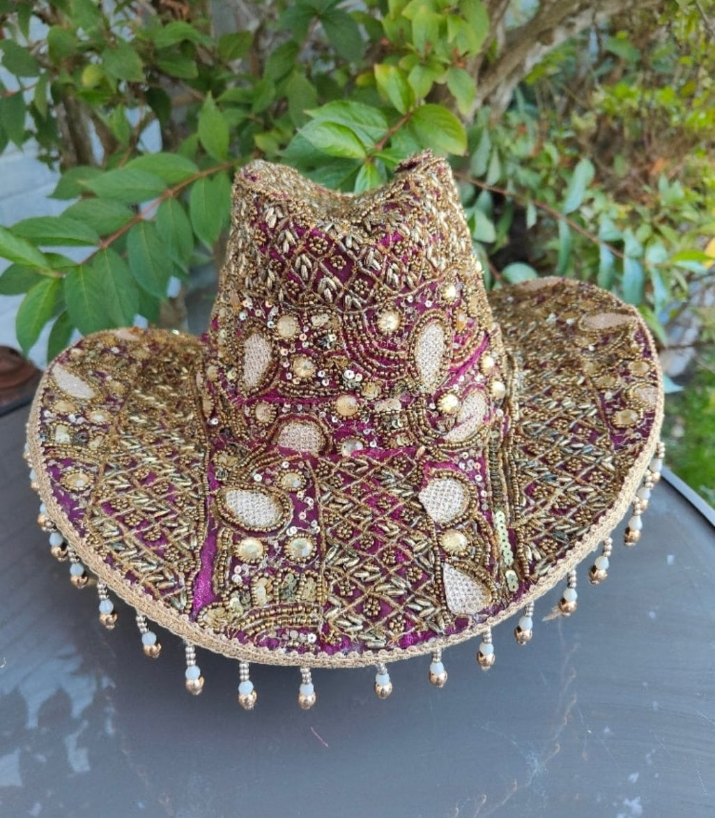 Dolly Cowboy Hat recycled sari fabric 