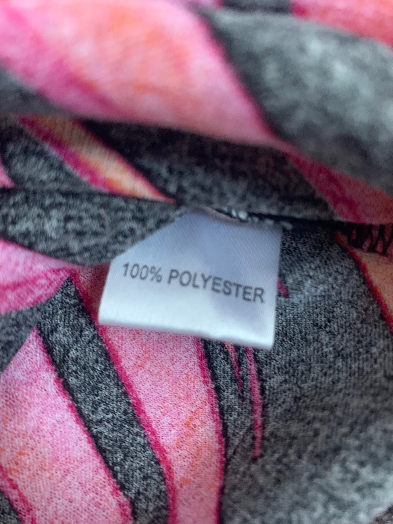 geometric double zip top 