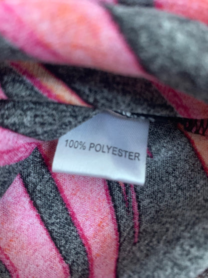 geometric double zip top 