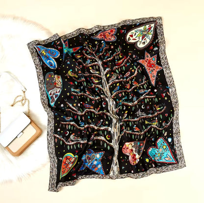 Black Love Heart Scarf