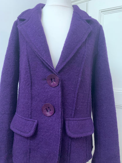 vintage italian purple button jacket 