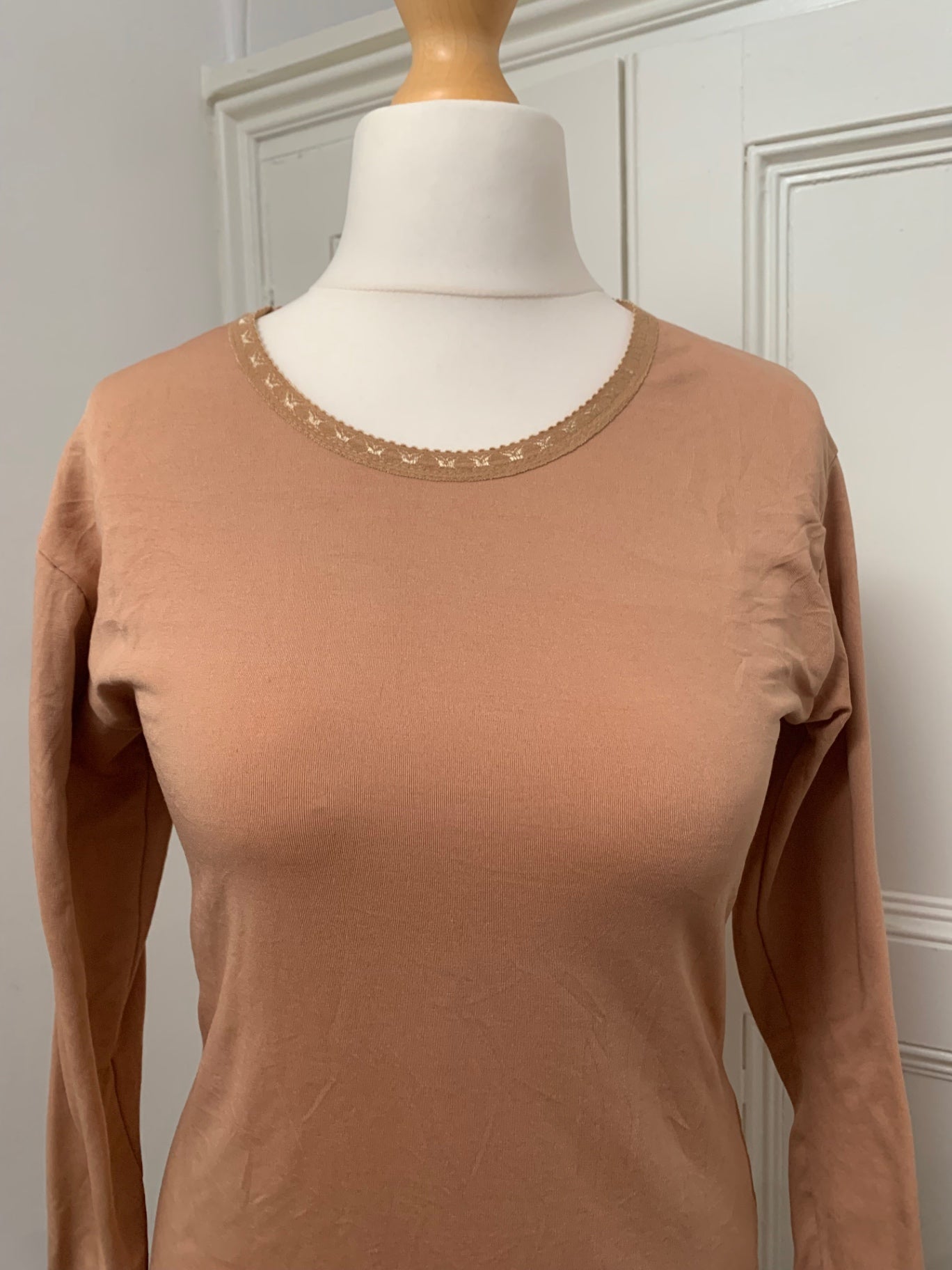 vintage beige cotton jumper 