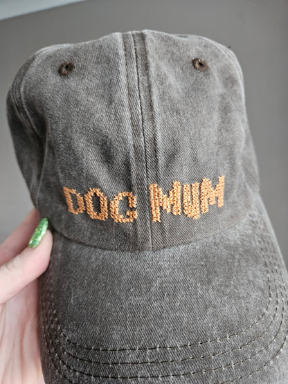Dog Mum Cross Stitched Cap