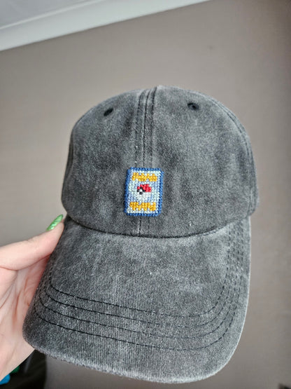 Pokemon TCG Card Cross Stitched Cap