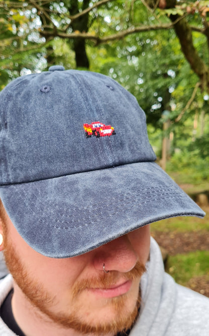 Lightning McQueen Cross Stitched Cap