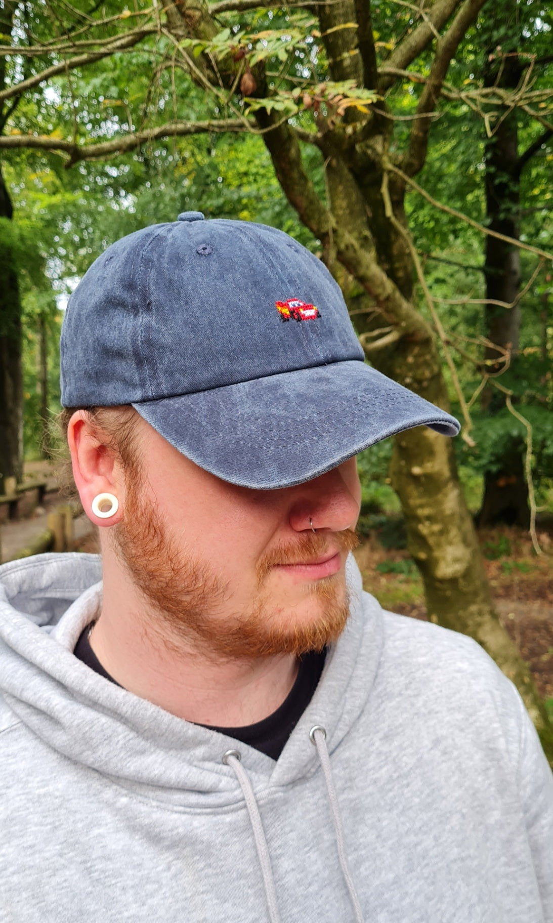 Lightning McQueen Cross Stitched Cap