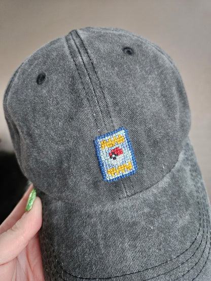 Pokemon TCG Card Cross Stitched Cap