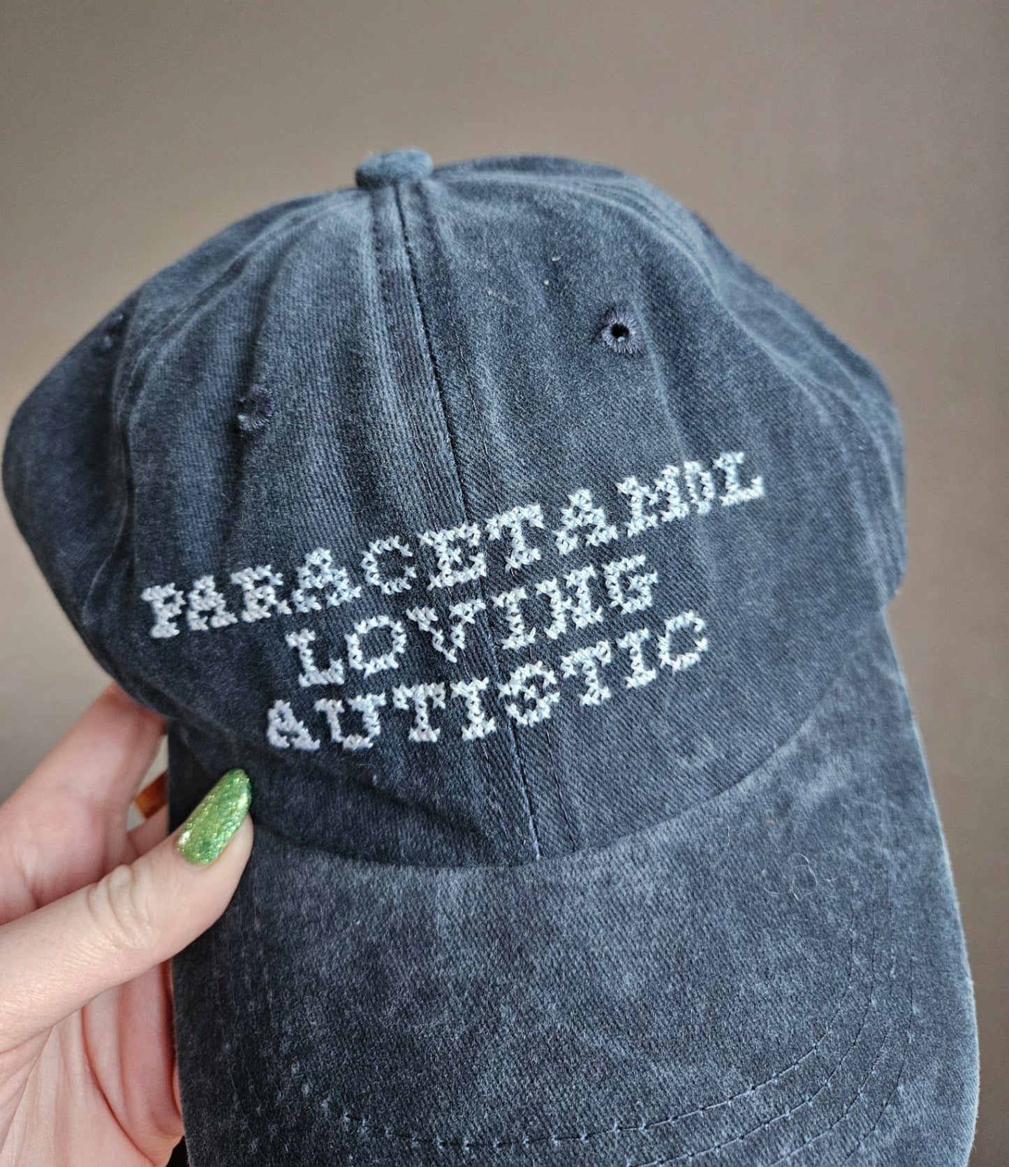 Blue Paracetamol Loving Autistic Novelty Cap 