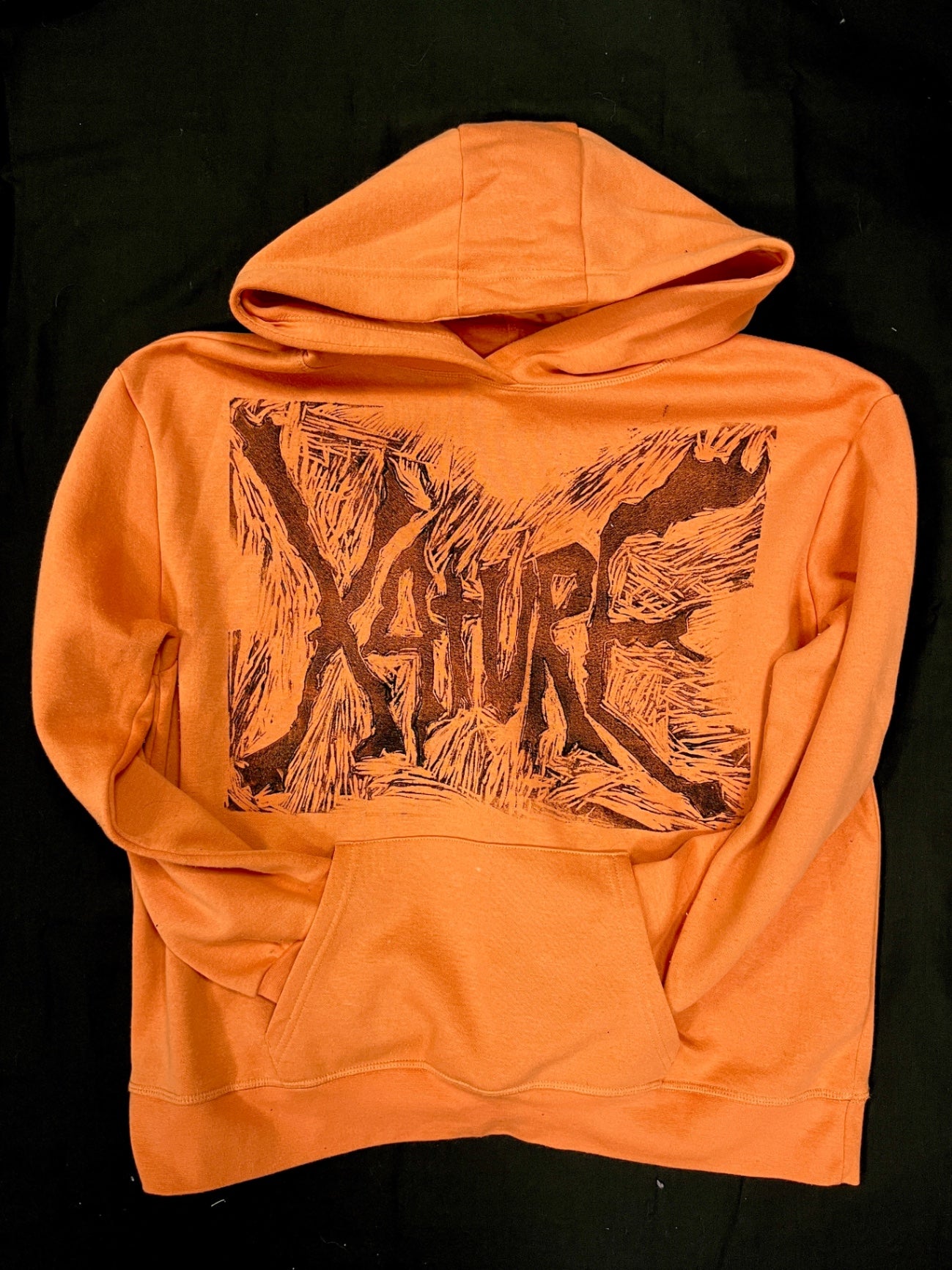 K4TURE orange hoodie 