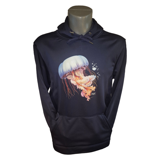 Jelly fish navy blue hoodie 