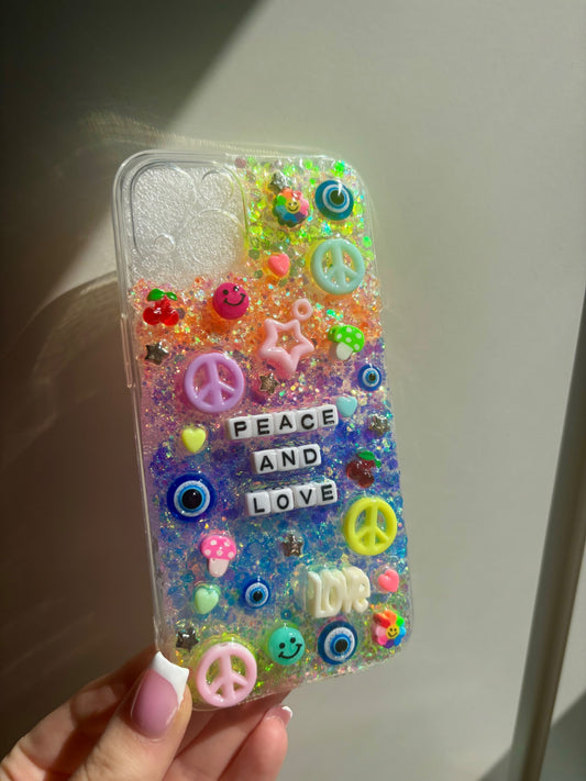Peace and Love Phone case - IPhone 13🌈