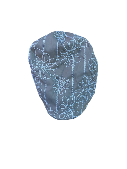 Flower Flat Cap - Beige