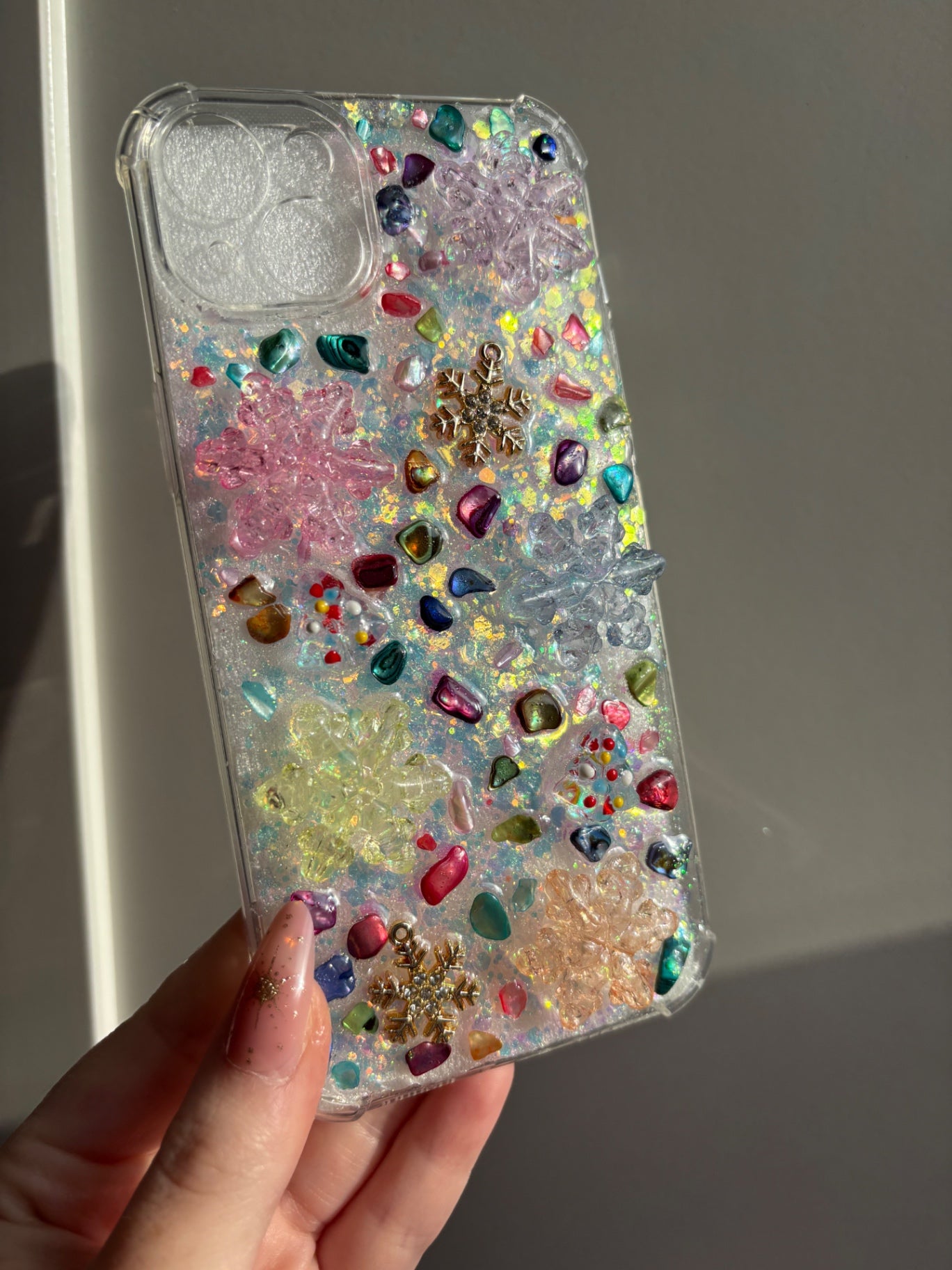 Crystal Snowflake Phone Case - IPhone 14 Plus and 15 plus ❄️