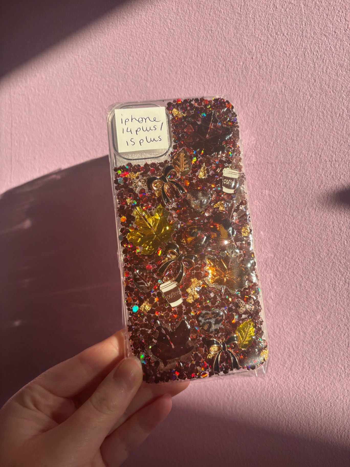 SALE Autumnal vibes funky phone case - IPhone 14 Plus and 15 plus🤎