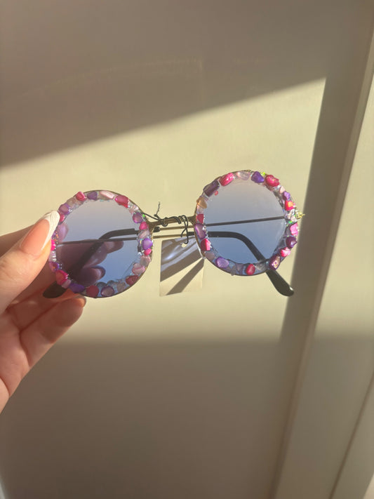 Pink and Purple Crystal Sunglasses ✨