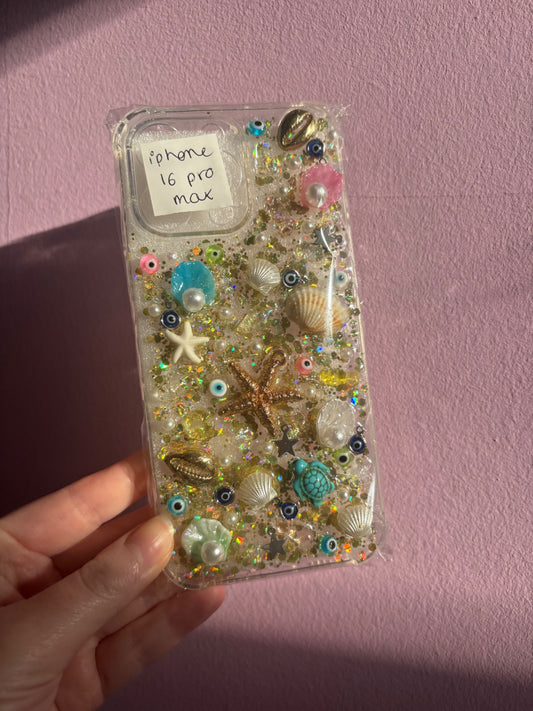 Beachy funky phone case - IPhone 16 pro max 🐚