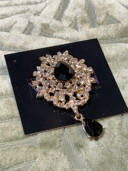 Crystal Droplet Brooch 
