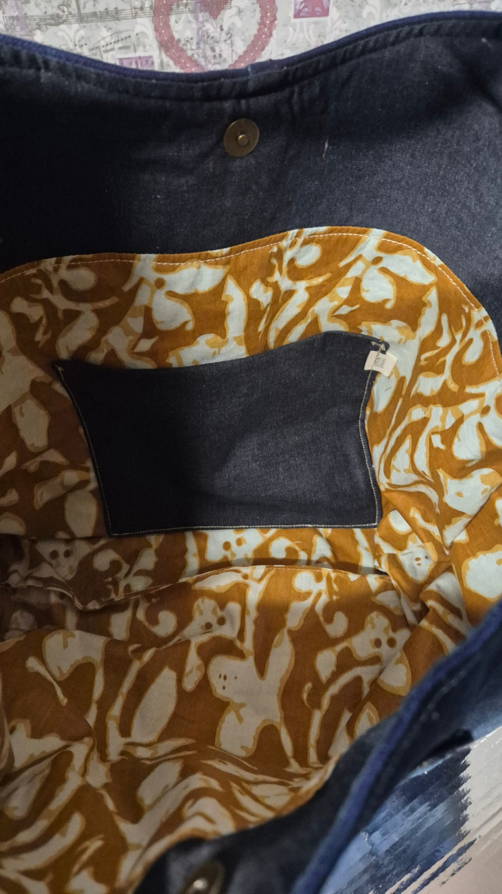 Denim handbag