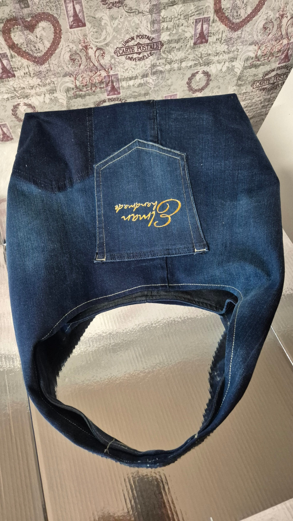 Denim handbag
