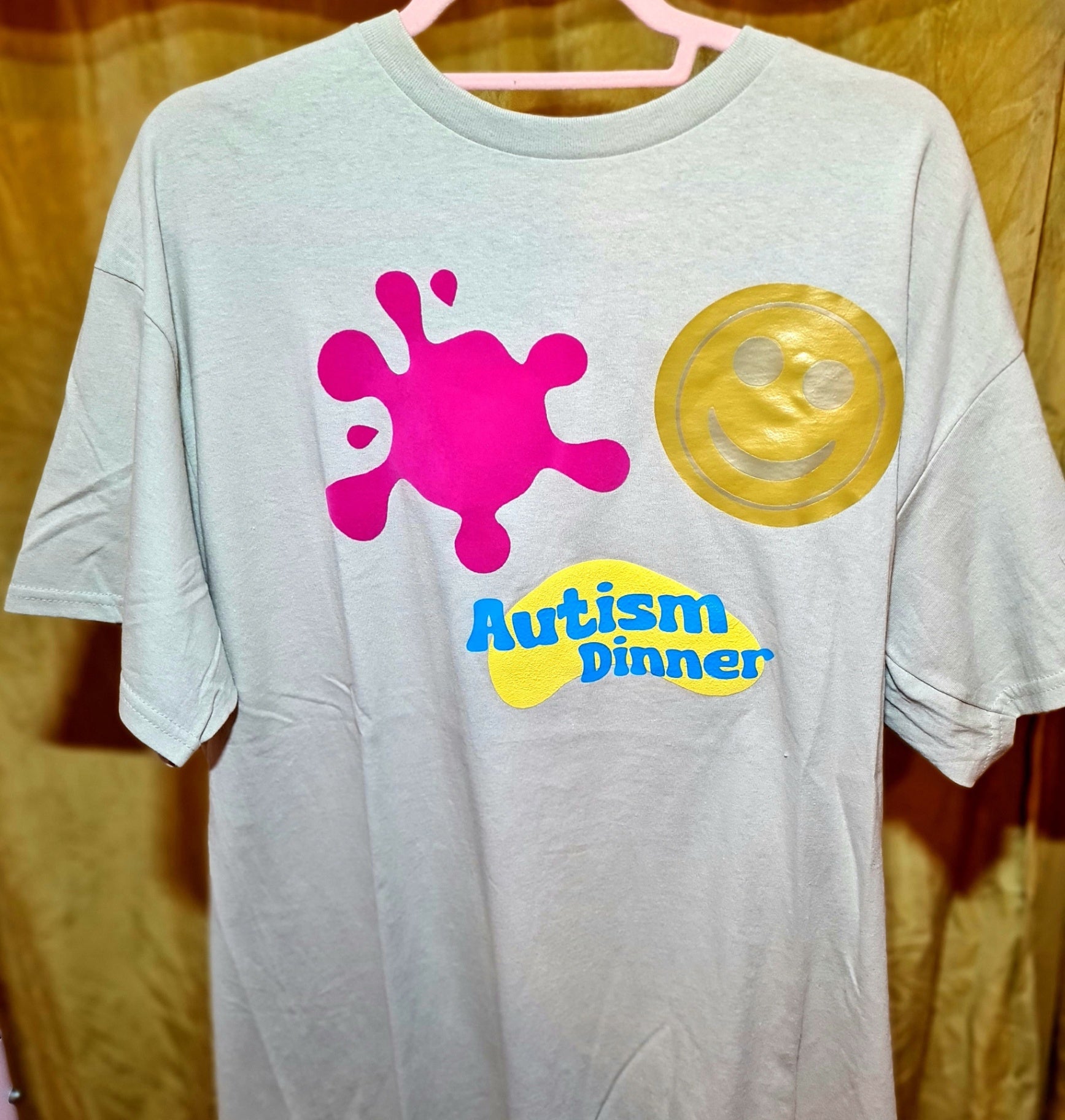 Autism dinner tshirt XL